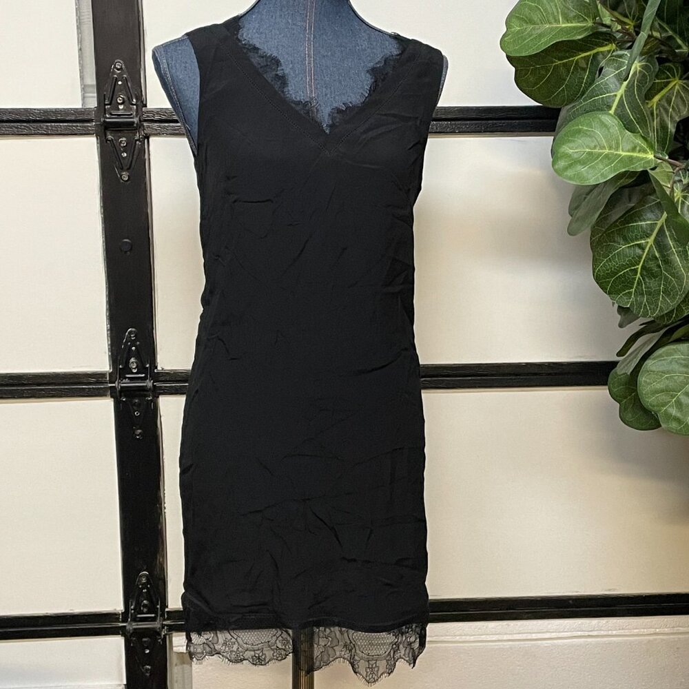 Allsaints Black Dress with Lacy Size S